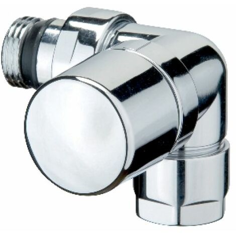 VALVOLA D'ARREDO AD ANGOLO SX TERMOSTATIZZABILE CROMO-LUCIDO 3/8&quot