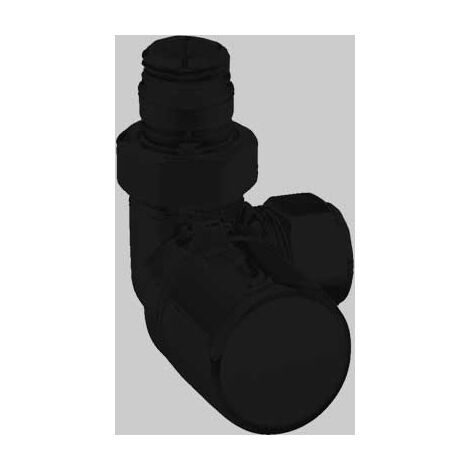 VALVOLA D'ARREDO AD ANGOLO TERMOSTATIZZABILE SX HIGH STYLE B  Nero Opaco 1/2 x 2419     ARTECLIMA