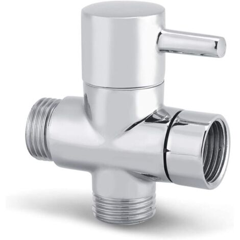 Valvola deviatrice per braccio doccia a 3 vie G1/2 pollici, ricambio universale per sistema doccia da bagno per soffione doccia portatile