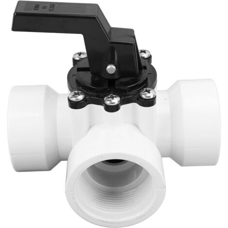 Valvola di deviazione per piscina applicabile per Jandy 4715, valvola di deviazione a 3 vie con filettatura femmina G1-1/2 pollici per spa per piscina