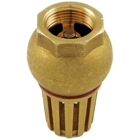"VALVOLA DI FONDO IN OTTONE """"GLOB"""" FEMMINA CON OTTURATORE SENZA MOLLA 2""""1/2 - PN6"