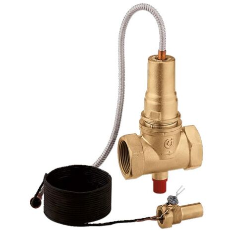 Valvola di intercettazione del combustibile. 2", taratura 98°C. Capillare 5 m Caleffi 541090 2” - 98 °C