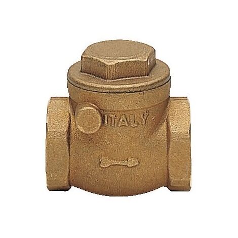 Valvola di ritegno a clapet 2"1/2 orizzontale sede in gomma, tipo a battente, sabbiata H0202S10