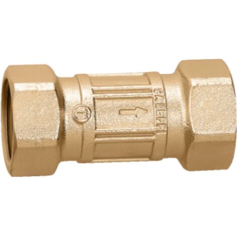 Valvola di ritegno, attacchi femmina-femmina. Attacco 1/2"F Caleffi 304740  Ottone