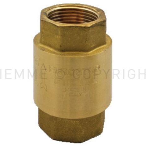 Valvola di ritegno eurostop femmina/femmina iso228 con otturatore metallico 3/4 tiemme 3500143