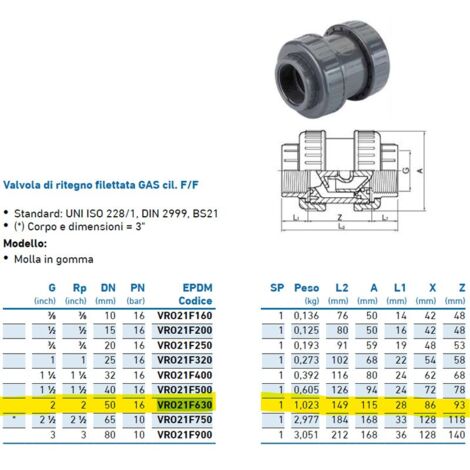 Valvola Di Ritegno 12mm - Per Carburante, Diesel, Gas - Professionale