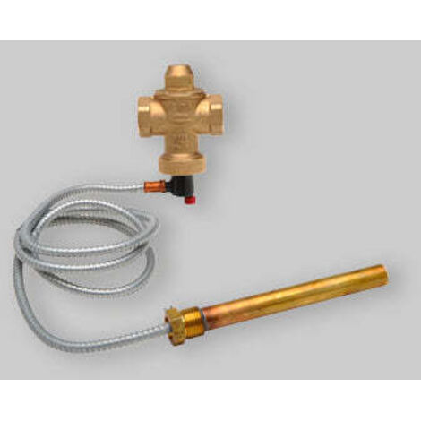 Valvola Di Scarico Termico Doppia Sicurezza 3/4" Capillare Da 1,2 Mt