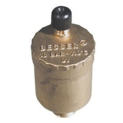 VALVOLA DI SFIATO ARIA AUTOMATICA 1/2'' GIALLO NICHELATO