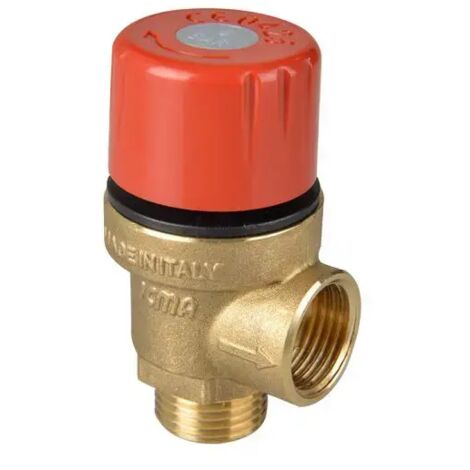Valvola di sicurezza a membrana non omologata maschio/femmina 1/2"-  3 atm - maschio/femmina ICMA