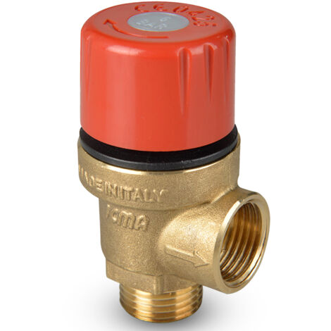 Valvola di sicurezza, limitatrice di pressione a membrana 3/4" MF, 6 BAR