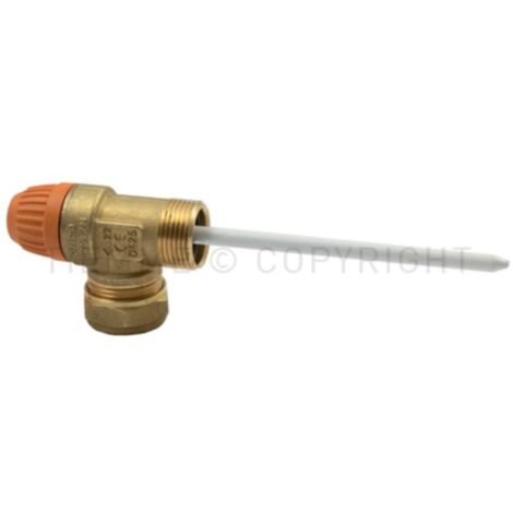 Valvola di sicurezza maschio/tubo rame per sistemi solari termici tiemme 4720088