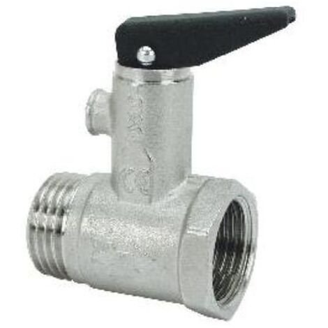 VALVOLA DI SICUREZZA PER SCALDACQUA MF 1/2""" C/LEVA