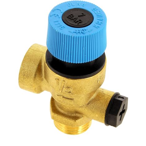 Valvola di sicurezza sanitaria 7 bar 23645 per caldaia deville