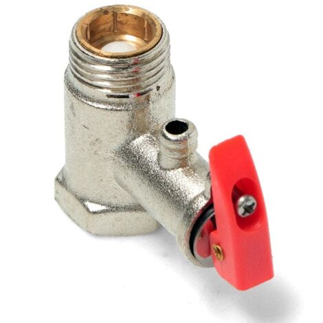 VALVOLA DI SICUREZZA SCALDABAGNI ELETTRICI 1/2 0.8MPA CON LEVA UNIVERSALE
