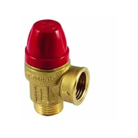 Valvola di Sicurezza Tiemme 8 BAR con Attacchi M-F 1/2''X1/2'' - 1920037