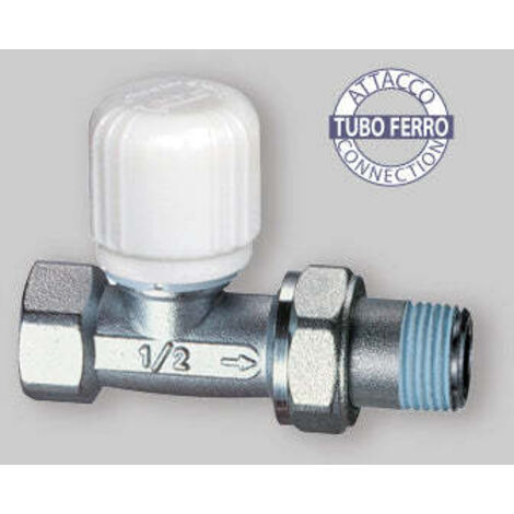 Valvola Diritta Termostatizzabile Attacco Per Tubo Ferro Far 1/2"