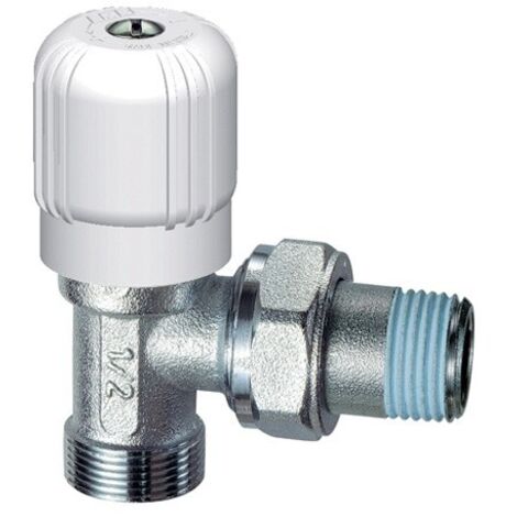 VALVOLA FAR A SQUADRO PER TUBO RAME PLASTICA MULTISTRATO - 3/8 x 24-19