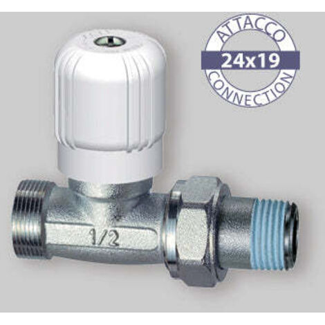 VALVOLA FAR DIRITTA PER TUBO RAME PLASTICA MULTISTRATO - 1/2 x 24-19
