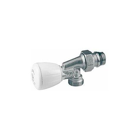 Valvola micrometrica termostatizzabile a squadra reversa Giacomini R435TGX062  1/2" x (16 x 2)