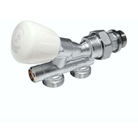 Valvola micrometrica termostatizzabile compatta per impianti a bitubo Giacomini R440N  1/2" x 16