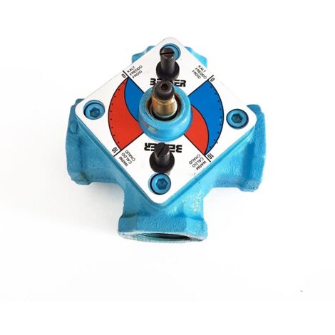 RACCORDERIE METALLICHE Valvola miscelatrice Besser a farfalla filettata 4 vie G4 3/4" 400 G4-V