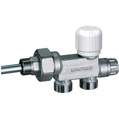 VALVOLA MONOTUBO TERMOSTATIZZABILE CROMATA (FAR) 1" x 12 Dx
