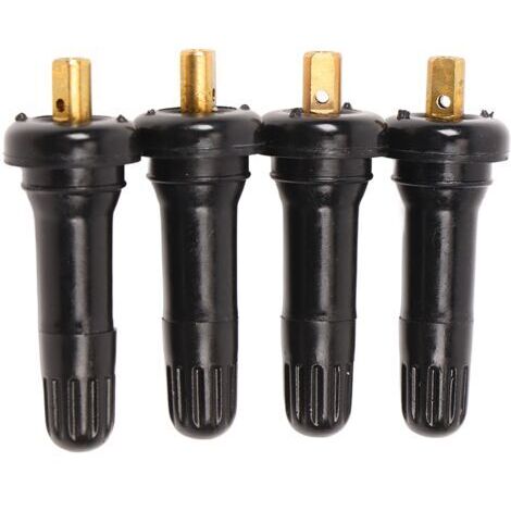 Valvola per pneumatici impermeabile per sensore di pressione Ford. Gomma resistente. Confezione da 4 pezzi. Installazione facile, senza attrezzi.