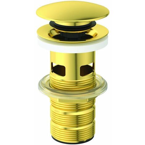 Valvola push-open con albero scanalato oro spazzolato IDEAL STANDARD