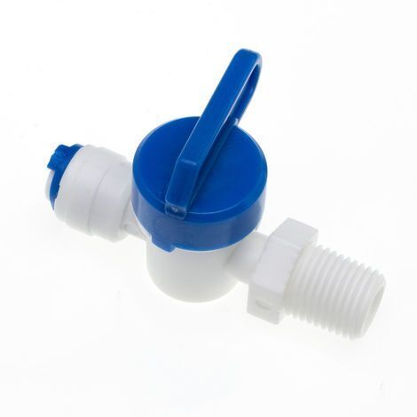 Valvola PVC a Sfera Dritta IN Filetto 1/4” M – OUT Fast 1/4” F STI