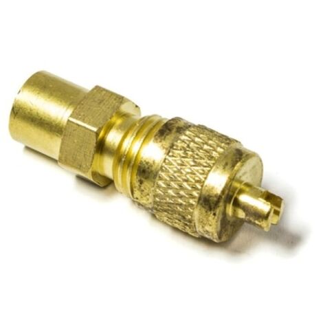 VALVOLA RAME VALVOLINA CARICA A SALDARE 1/4\'\' Ø6,25mm FRIGORIFERO CON TAPPO