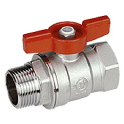 VALVOLA SFERA FARFALLA 3/8 ATTACCHI M-F PASSAGGIO TOTALE GIACOMINI R254X002