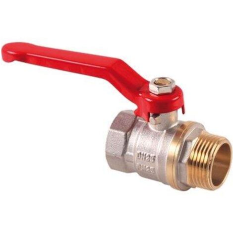 VALVOLA SFERA MF LEVA STARS - OTTONE NICHELATO 1/2"MF - 4 pezzi