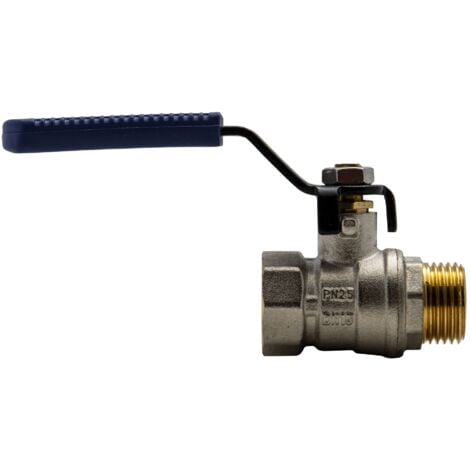 Valvola sfera ottone 1/4 giro maschio - femmina 1/2"