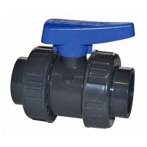 Valvola sfera pvc incasso Bi/ghera 324 alt/press. ø 20 leva blu INPV32420000