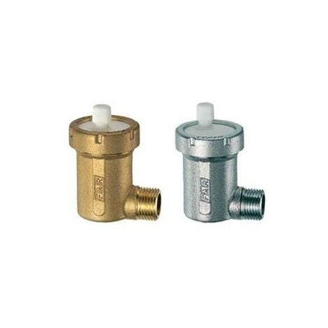 Caleffi 504401 AERCAL Valvola di sfiato automatica AG, 1/2, in Ottone  Pressato, con Tappo di Sicurezza Igroscopico : : Fai da te