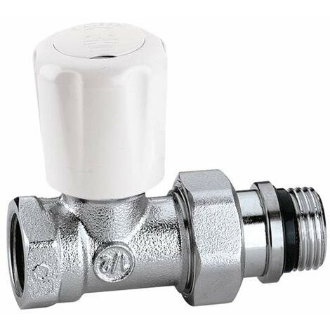 Valvola termostatizzabile con preregolazione e attacchi diritti 1/2" Caleffi 422402  1/2”