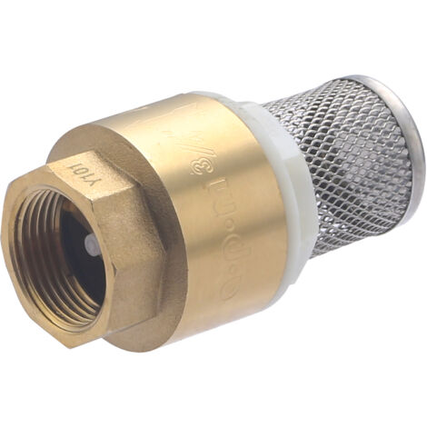 Válvula Antirretorno con Filtro de Acero Inox QUICK PLOMBERIE - hembra 3/4 x 1/2