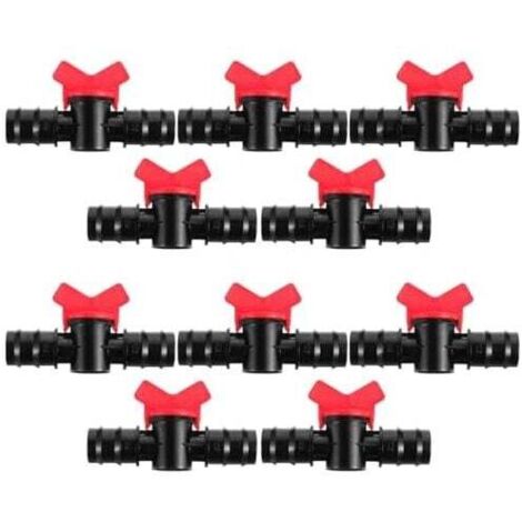 Válvula capilar recta KZQ, válvula de riego, válvula de riego de plástico, accesorios para mangueras, accesorios de riego, válvula de riego por goteo, 10 unidades