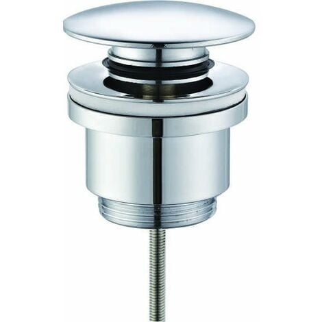 Válvula de desagüe para lavabo clic-clac tapón Ø37mm Cromo