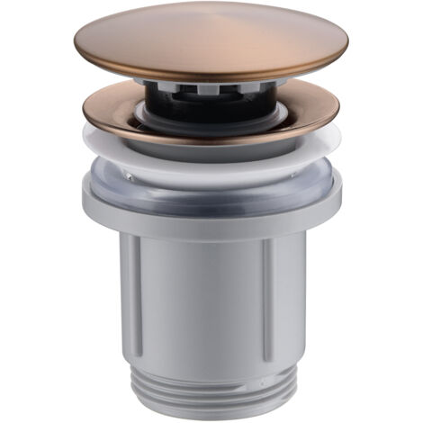 Valvula click-clack PVC oro rosa cepillado