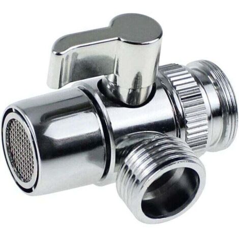 Válvula de 3 vías con arandela de latón macizo para sistema de ducha, repuesto XU, para baños y cocinas, grifos de lavabo y válvulas de ducha -