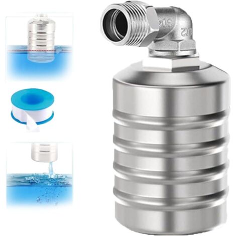 Válvula de agua, acero inoxidable 304, control de nivel de agua completamente automático, válvula flotante, entrada de agua lateral Y6A-6