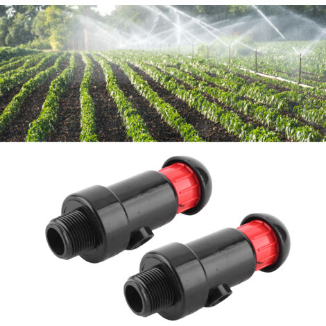 Válvula de aireación automática para sistemas de riego G3/4 – 2 piezas, plástico PN10 16 MPa, para horticultura y agricultura.