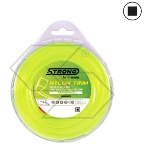 Válvula de alambre para desbrozadora STRONG sección cuadrada Ø  2,7 mm longitud 15 m