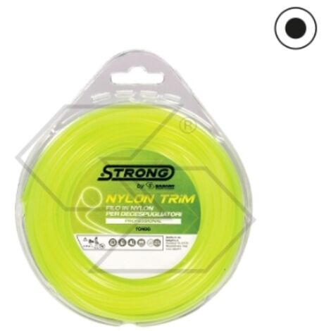 Válvula de alambre para desbrozadora STRONG sección redonda Ø  3,0 mm longitud 15 m