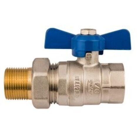 VÁLVULA DE BOLA DE AGUA CON TORNILLO CON MARIPOSA ZZ DN 15 1/2'MILENIUM - H/ZK-71-015