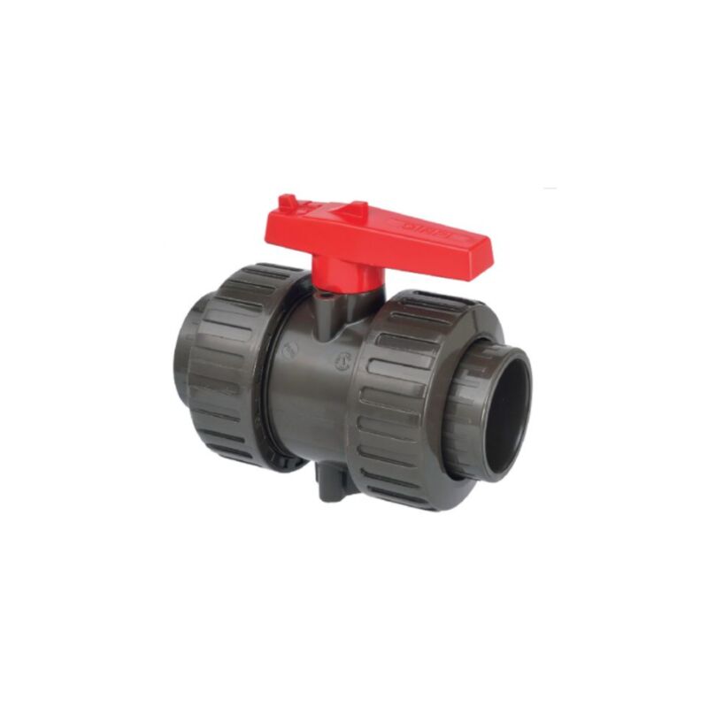 

Válvula de bola de doble unión PVC HTA D.32