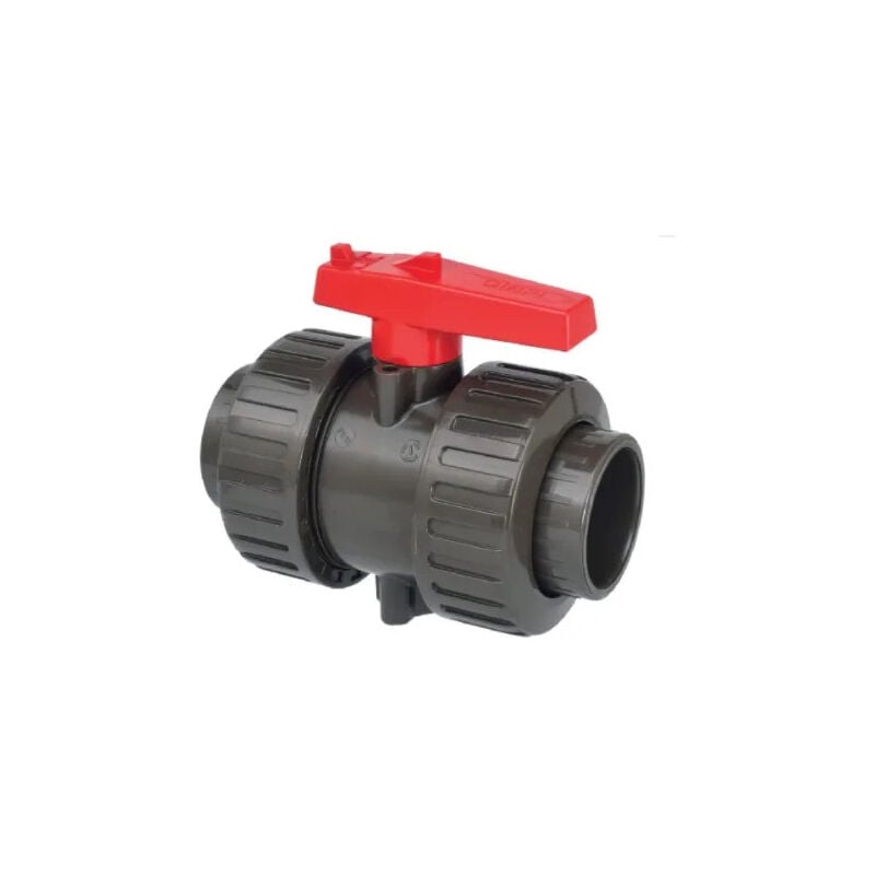 

Válvula de bola de doble unión PVC HTA D.63