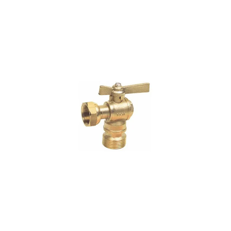 

Sferaco - Válvula de bola de latón con tuerca giratoria PN20, macho y hembra (ángulo), F20X27-M15X21