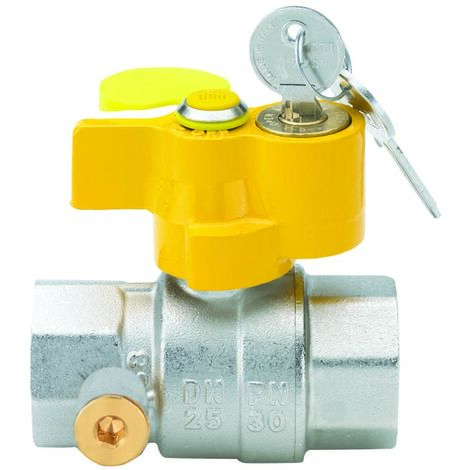 Válvula de bola de paso total para gas 3/4 "ff